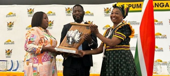 Occassion of the provincial announcement of the 2023 National Senior Certificate examination results at the University of Mpumalanga, City of Mbombela Local Municipality