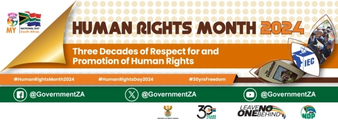 Human Rights Month 2024 - Three Decades of Respect for and Promotion of Human Rights